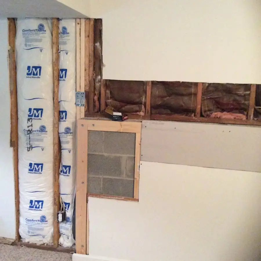 Wall insulation replacement during Basement Flood Cleanup in Lomita